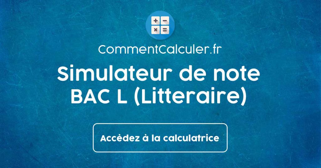 Simulateur de note BAC L (Litteraire)