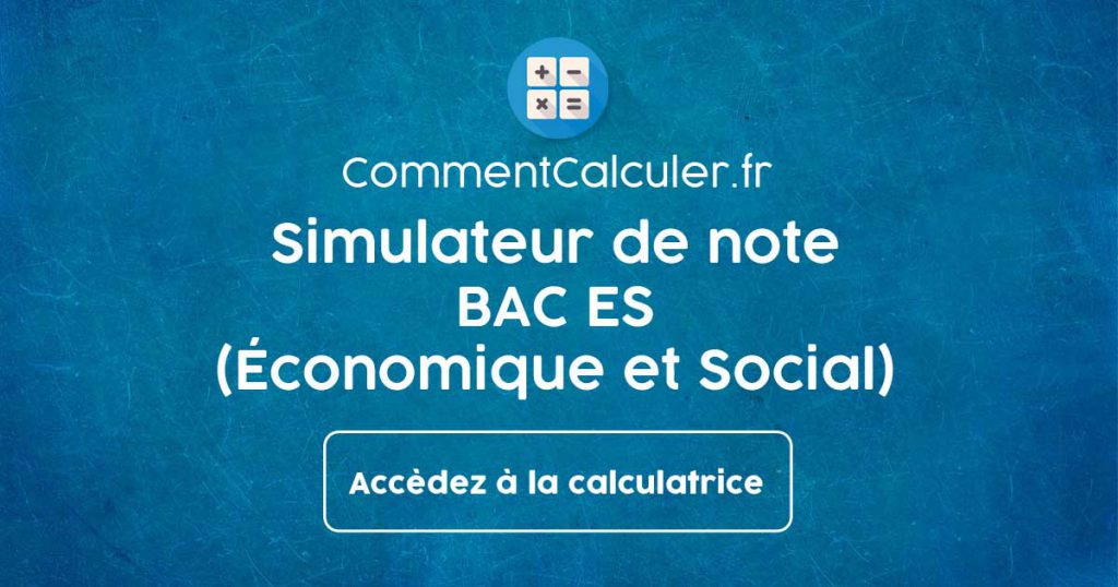 Simulateur de note BAC ES (Économique et Social)