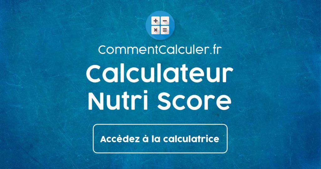 Calculateur Nutri Score